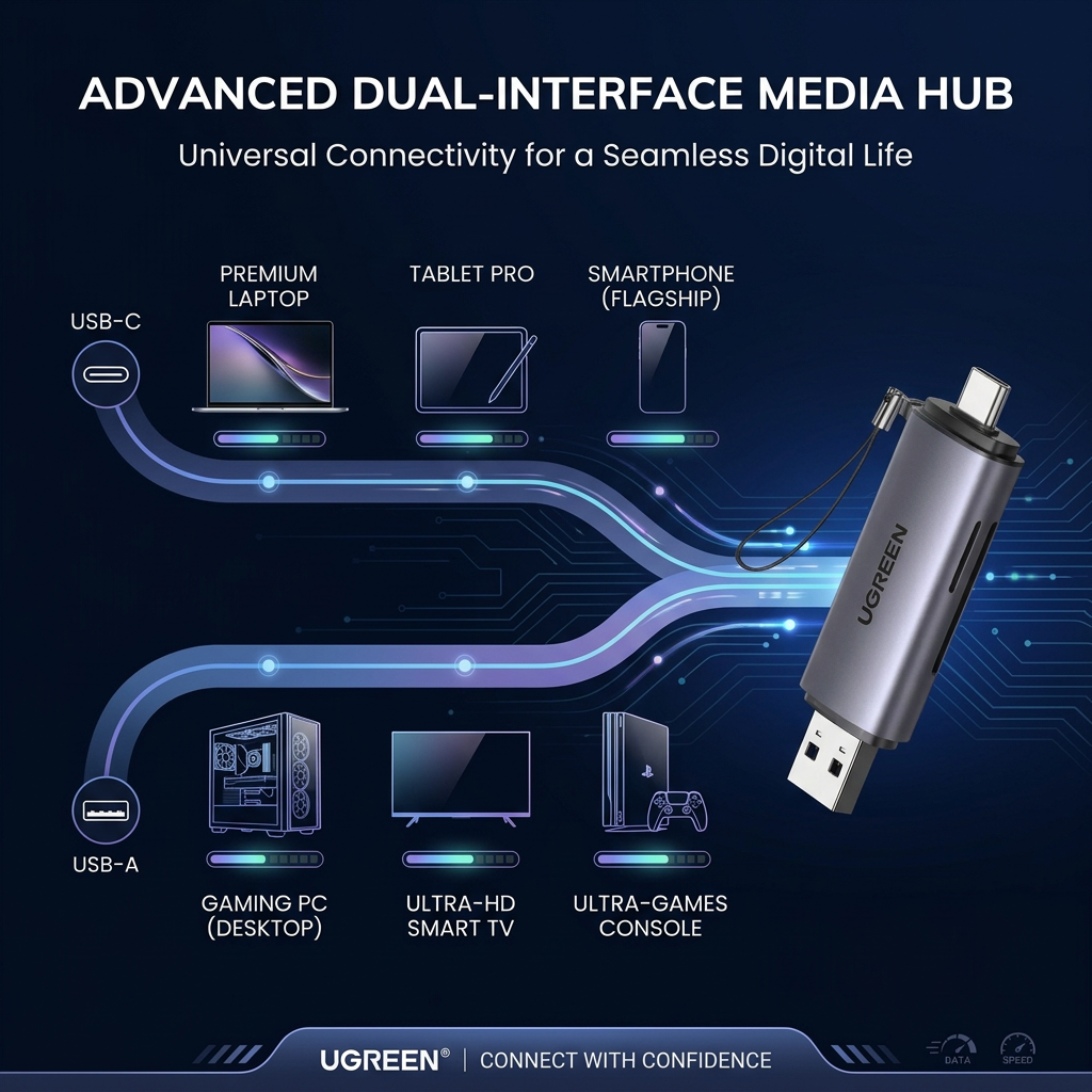 SD Card Reader USB C, USB 3.0 Micro SD Card Reader
