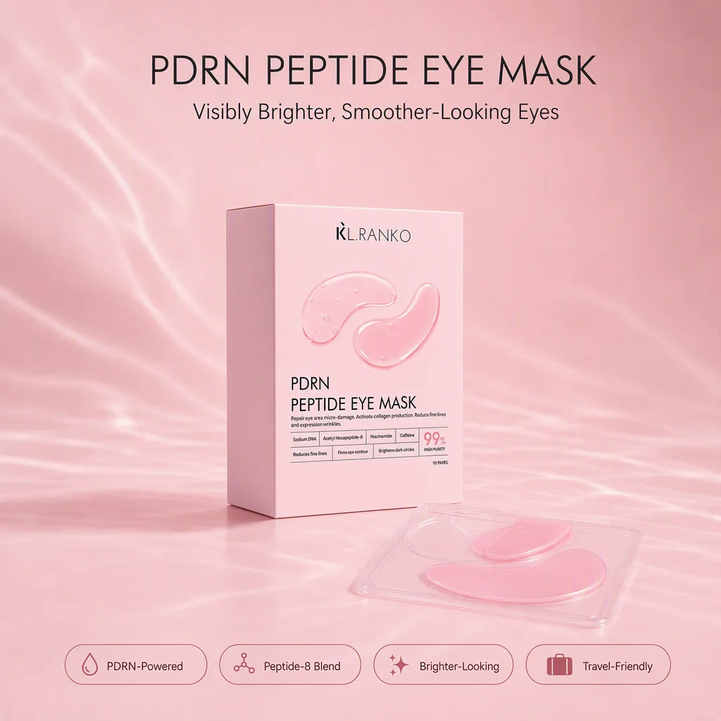 OEM Private Label PDRN Salmon DNA Peptide Eye Mask anti Wrinkle Brighten Dark Circles Reduce Puffiness Firm under Eyes Patches