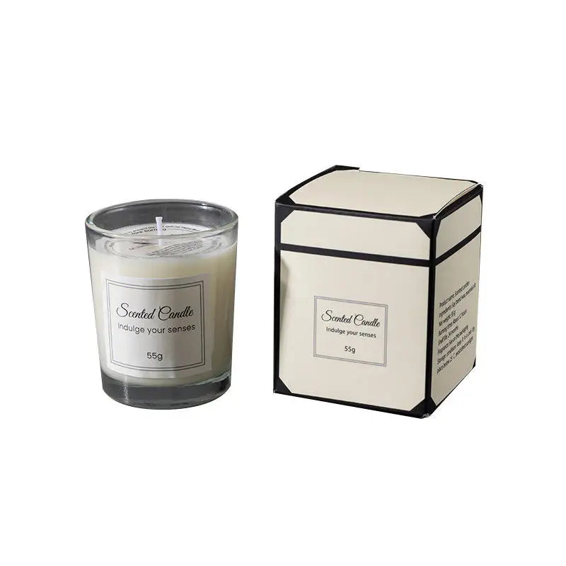 Handmade 55G Mini Soy Wax Scented Candles Long Lasting Aroma for Home Decor Modern Style Smokeless Fragrance Candle